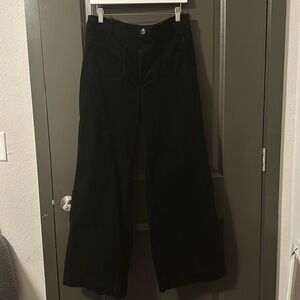 Loft wide leg cord in black size 12
